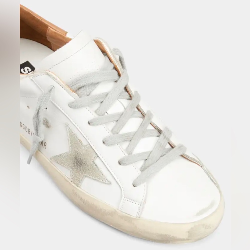 Golden Goose Superstar Bicolor Leather Low Top Sneakers EUC